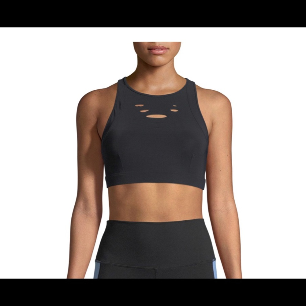 Alo Ripped Warrior Black Sports Bra // Size S